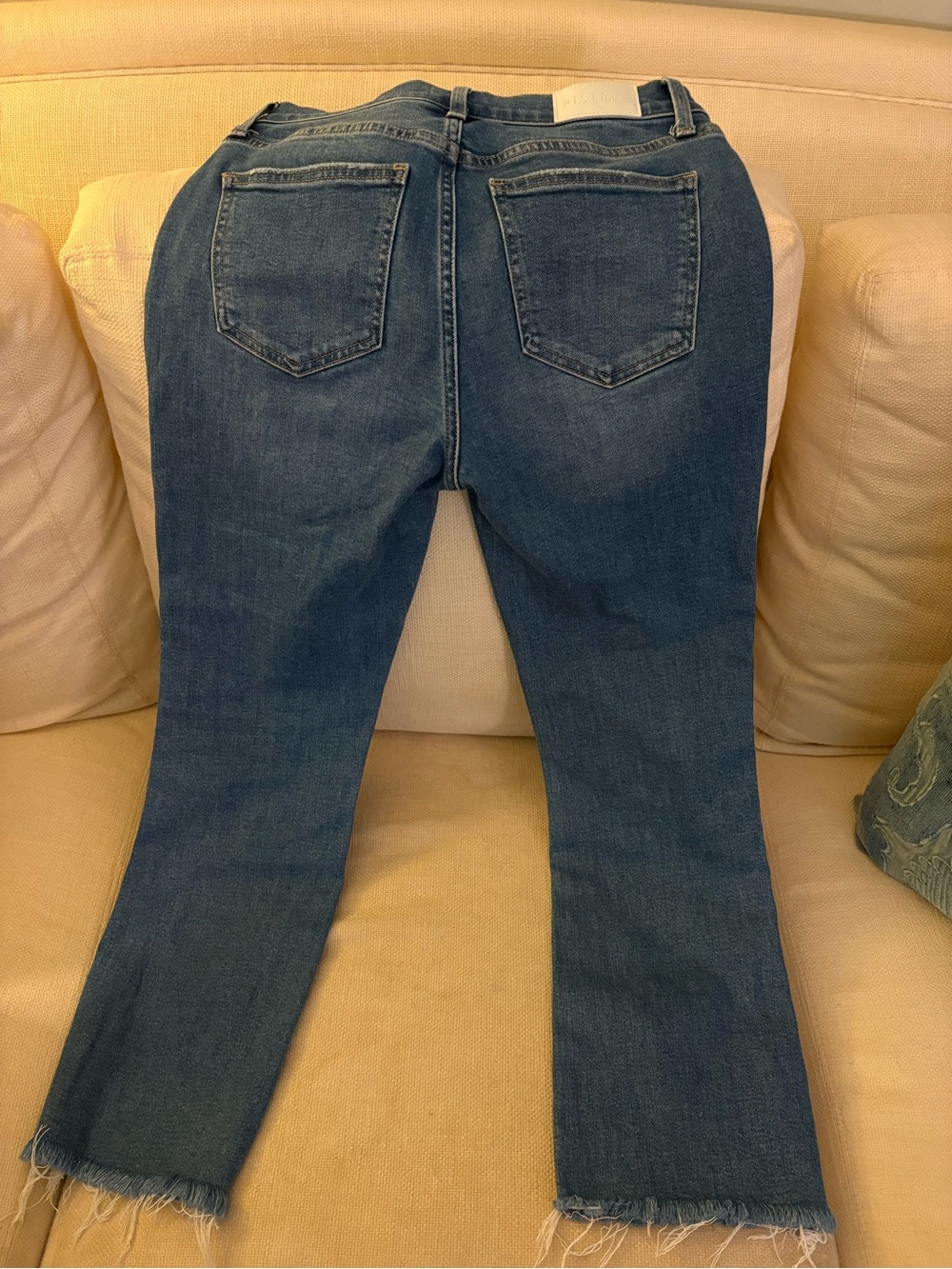 Pistola denim jeans, Lennon High Rise crop boot cut, AMI wash